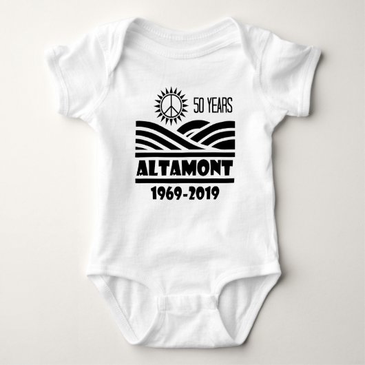 Vijftig jaar gratis concert Altamont Speedway Free Romper (Voorkant)