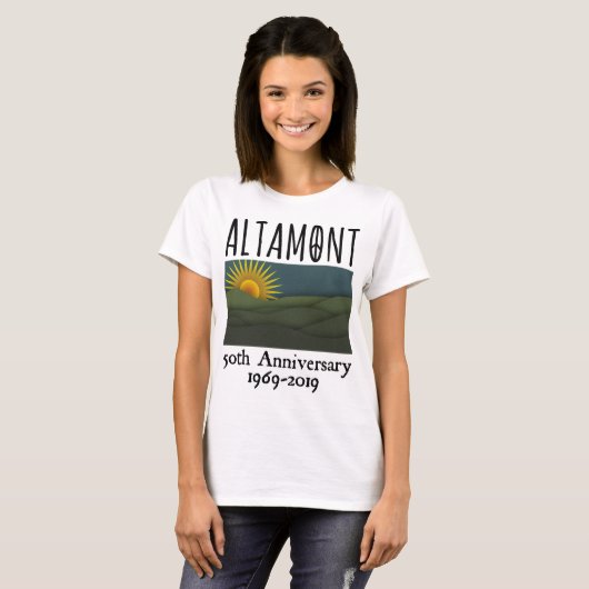 Vijftig jaar gratis concert Altamont Speedway Free T-shirt (Voorkant volledig)
