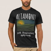 Vijftig jaar gratis concert Altamont Speedway Free T-shirt (Voorkant)