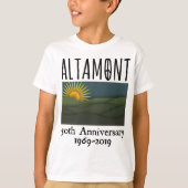 Vijftig jaar gratis concert Altamont Speedway Free T-shirt (Voorkant)