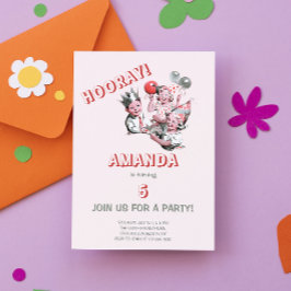  vijftig jaar Klassieke Eenvoudige Kinderdagfeest Briefkaart