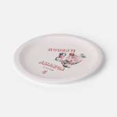  vijftig jaar Klassieke Eenvoudige Kinderdagfeest Papieren Bordje (Gekanteld)