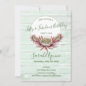 Vijftig jaar oud - feestelijke feestdag in boho kaart (Voorkant)