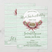 Vijftig jaar oud - feestelijke feestdag in boho kaart (Voorkant / Achterkant)