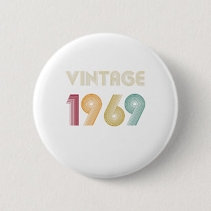 Vijftig jaar oude Gift 50th Birthday Vintage 1969 Ronde Button 5,7 Cm