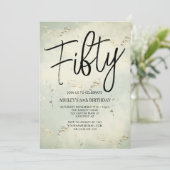 Vijftig Moderne 50e verjaardag van de 50e verjaard Kaart (Staand voorkant)