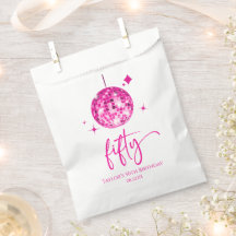 Vijftig Roze Disco Bal 50ste Verjaardagsfeestje