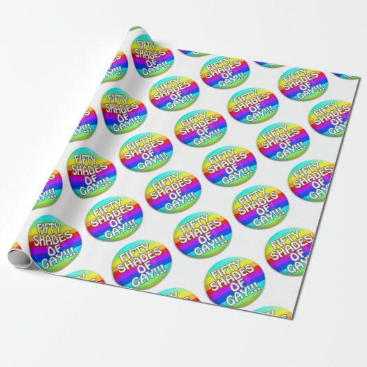 VIJFTIG SCHADEN VAN GAY MULTI SHADE CADEAUPAPIER (Uitgerold)