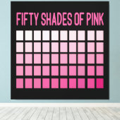 Vijftig schaduwen roze canvas afdruk (Insitu (Houten vloer))
