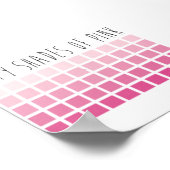 Vijftig schaduwen roze poster (Hoek)