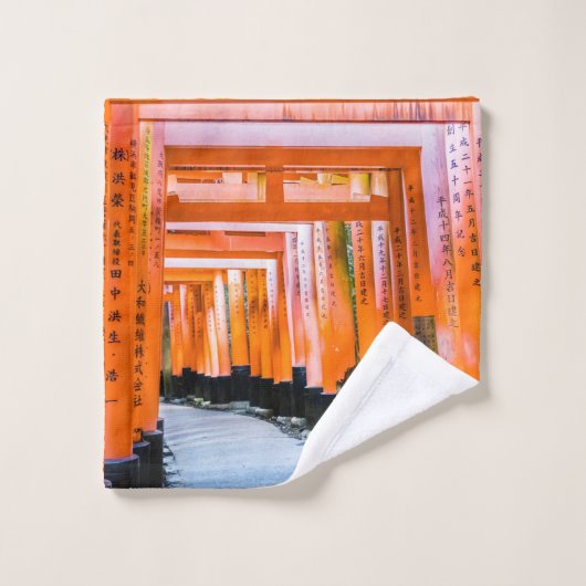 Vijftig schaduwen van het sinaasappel - Senbon Tor Bad Handdoek (Wasdoekje)