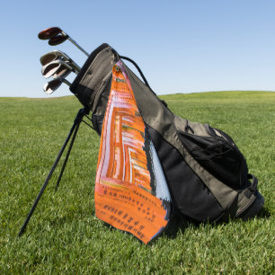 Vijftig schaduwen van het sinaasappel - Senbon Tor Golfhanddoek