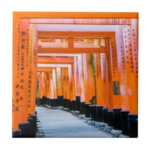 Vijftig schaduwen van het sinaasappel - Senbon Tor Tegeltje (Voorkant)