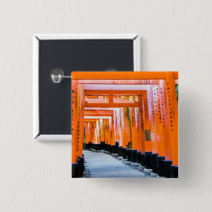 Vijftig schaduwen van het sinaasappel - Senbon Tor Vierkante Button 5,1 Cm