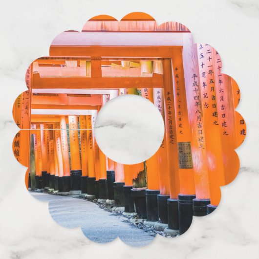 Vijftig schaduwen van het sinaasappel - Senbon Tor Wijnglaslabel (Achterkant)