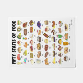 VIJFTIG STATEN VAN LEVENSMIDDELEN Verenigde Staten Deurmat (Voorkant)