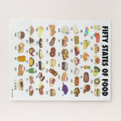 VIJFTIG STATEN VAN LEVENSMIDDELEN Verenigde Staten Legpuzzel (Horizontaal)