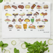 VIJFTIG STATEN VAN LEVENSMIDDELEN Verenigde Staten Theedoek (Gevouwen)