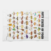 VIJFTIG STATEN VAN LEVENSMIDDELEN Verenigde Staten Theedoek (Horizontaal)