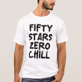 Vijftig sterren nul koude t-shirt (Voorkant)
