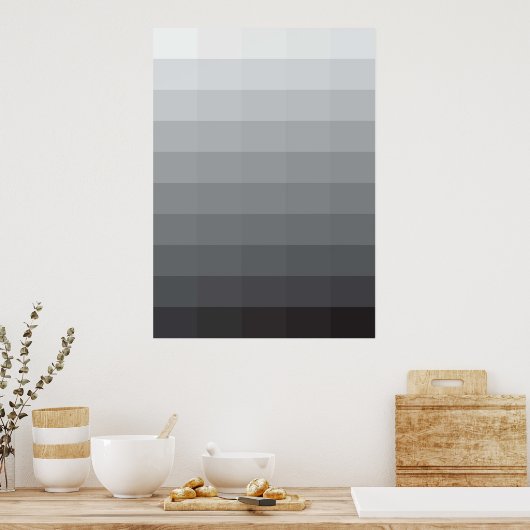 Vijftig tinten grijs poster (Keuken)