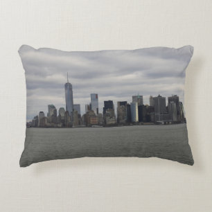 Vijftig tinten van grijs NYC Manhattan Skyline Accent Kussen