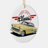 Vijftig vier klassieke auto keramisch ornament (Rechts)