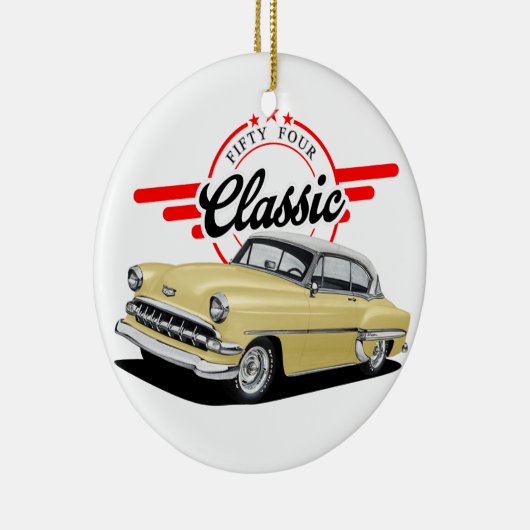 Vijftig vier klassieke auto keramisch ornament (Rechts)