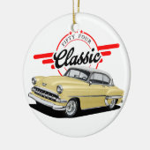 Vijftig vier klassieke auto keramisch ornament (Links)