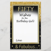 Vijftig wensen voor het verjaardagsmeisje (Voorkant)