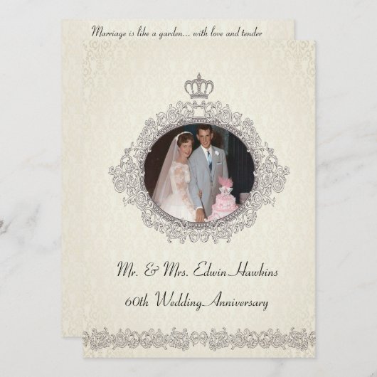 Vijftigjarig jubileum in Victoriaanse stijl Kaart (Voorkant / Achterkant)