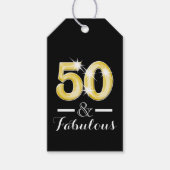 Vijftigste fantastische verjaardagsfeestje cadeaulabel (Voorkant)