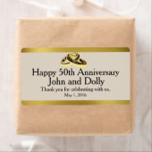 Vijftigste Jubileum mini wijnlabels Etiket (Insitu)