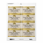 Vijftigste Jubileum mini wijnlabels Etiket (Full Sheet)