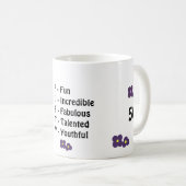 Vijftigste verjaardag koffiemok (Voorkant rechts)