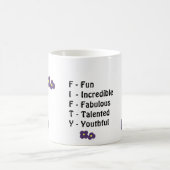 Vijftigste verjaardag koffiemok (Center)