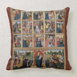 Vijfvijftien Mysteries Heilige Rosary Virgin Mary Kussen