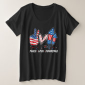 VIJFWERKEN VAN VREDESLOVE 4 juli 2010 Grote Maat T-shirt (Design voorkant)