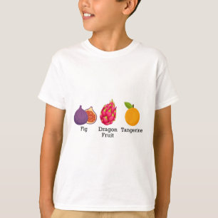 Vijg Drakenfruit Mandarijn Fruit Subtiel Anti Trum T-shirt