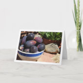 Vijg Fruit in Bowl Stilleven Kaart (Voorkant)