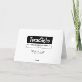 "Vijgeblad " Kaart (Achterkant)