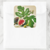  vijgen bruiloft gepersonaliseerd vierkante sticker (Tas)