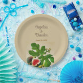 vijgen bruiloft papieren bordje (Feest)