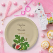 vijgen bruiloft papieren bordje (Feest)