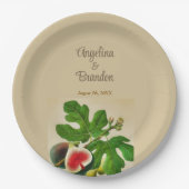  vijgen bruiloft papieren bordje (Voorkant)