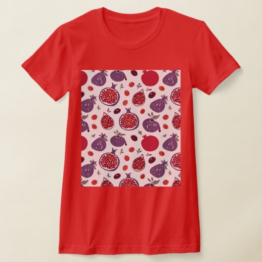 Vijgen en granaatappels T-shirt (Laagn)