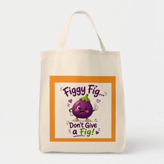 VIJGEN, GEEF GEEN VIJGEN! TOTE BAG (Voorkant)