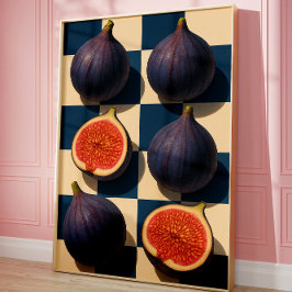 Vijgen wandkunst, Trendy keuken kunst voor Voedsel Poster