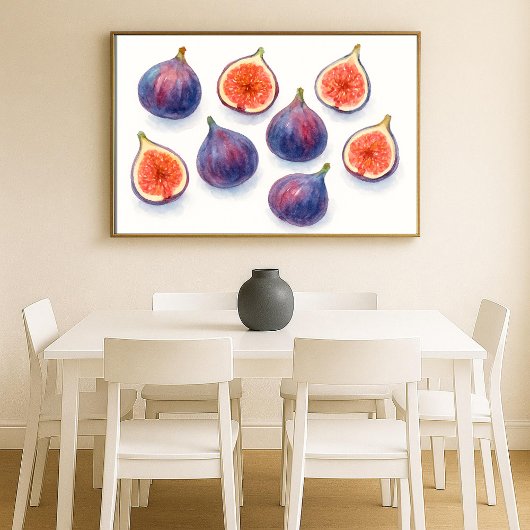 Vijgen Waterverf Art Poster