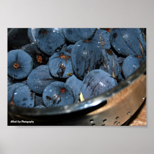 Vijgenfruit in vergiet poster